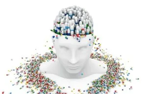 Weißer Kopf mit Medikamenten, Nebenwirkungen