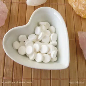Herzschale mit Schüssler Salzen drin